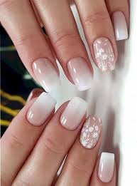 Ombre Wedding Nail Design Wedding Weddings Weddingnail Bridenail Bridalnail Naildesign Nailart Lace Nail Design Lace Nails Ombre Nail Art Designs