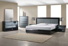Venice Modern High Gloss Black Master Bedroom Set Platform Bedroom Sets King Bedroom Sets Bedroom Sets