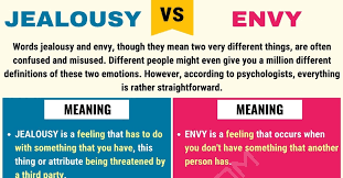 Jealousy Vs Envy Differences Between Envy Vs Jealousy 7 E S L Jealousy How Are You Feeling Different Feelings