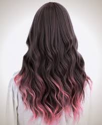 Pink Tips Gaya Rambut Gaya Rambut Pendek Warna Rambut