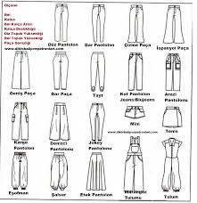 Pantolonlarin Turleri Modelleri Isimleri Cesitleri Kalip Bilgileri Pantolon Musluman Elbisesi Kumas Pantolonlar