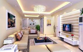 Living Room Lighting With Led Home Interior Design Ideas In 2020 House Ceiling Design Home Inside Design Blue Living Room Color