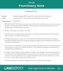 Sample Promissory Note Promissory Note Notes Template Payoff Letter