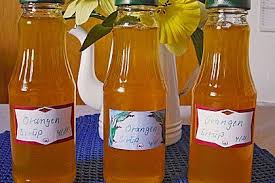 Orangensirup Rezept In 2020 Orangensirup Orangen Sirup Und Sirup