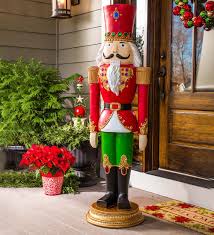 Giant Sized Nutcracker Statue In Outdoor Holiday Decorations Nutcracker Christmas Decorations Outdoor Christmas Decorations Nutcracker Decor
