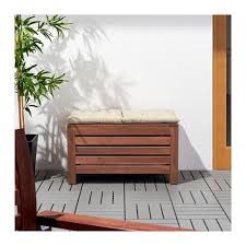 Applaro Storage Bench Outdoor Brown Brown Stained Ikea Outdoor Storage Bench Ikea Applaro Storage Bench
