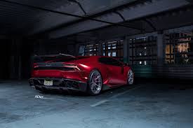 Eye Catching Red Lamborghini Huracan With Forged Adv1 Wheels Red Lamborghini Lamborghini Huracan Lamborghini