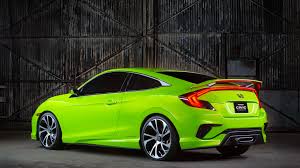 Honda Civic Concept Green 2015 4k Honda Concept Civic Honda Civic Honda Civic Coupe Civic Coupe