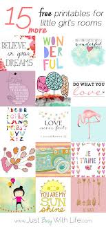 15 More Free Printables For Little Girl S Rooms Little Girl Rooms Crafts For Girls Free Printables
