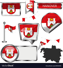 Flag Hanover Germany Vector Image On Vectorstock In 2020 Vector Images Hanover Vector