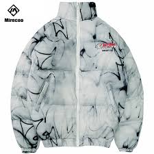2019 New Winter Jacket Men Illusion Graffiti Print Fashion Warm Parka Men Coat Fashion Mens Jackets And Coat Windbreaker Hipster Parkas Aliexpress