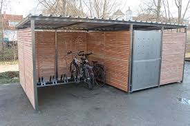 Fahrradgarage Mit Fahrrad Fahrradgarage Fahrradbox Fahrrad Unterstand