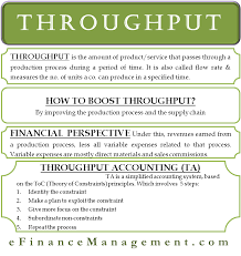 Throughput Helps You To Remove Bottleneck And Maximize Profit In 2020 Accounting And Finance Business Tax Financial Management