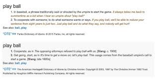 Play Ball Idiom Dictionary Idioms Play Ball
