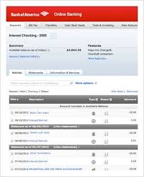 Online Bank Account Online Bank Account Bank Statement Statement Template