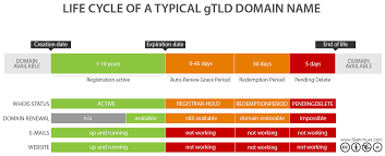 Life Cycle Of A Typical Gtld Chart Cycle De Vie Fin De Vie Nom De Domaine