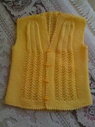 Yun Orgu Dunyasindan Ornekler Bebek Yelek Modelleri 22 Bebek Yelek Baby Knitting Patterns Moda