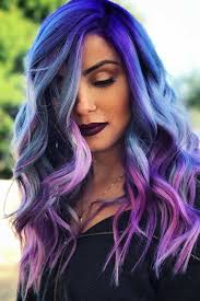 Pin By Ashley Biersack On Hairstyle Hair Styles Blue Ombre Hair Bright Hair