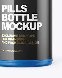 Matte Pills Bottle Mockup In Bottle Mockups On Yellow Images Object Mockups