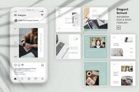 School Instagram Ads Psd Template In Social Media Templates On Yellow Images Creative Store