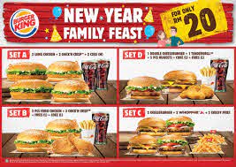 Triple steakhouse bacon king meal. Burger King Rm20 New Year Family Feast Bundles Valid From 1 14 January 2020