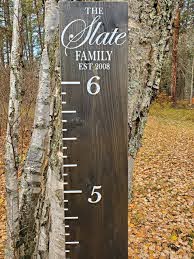 The Family Est Wooden Growth Chart Ruler Top Layout Little Prairie Craft Co