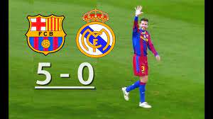 If this match is covered by bet365 live streaming you can. Barcelona Vs Real Madrid 5 0 Youtube