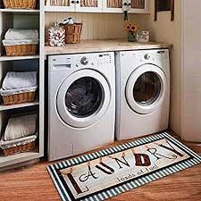 Check out laundry room layouts and avoid design mistakes. Amazon Com Brandream Vintage Laundry Room Floor Rugs Durable Washhouse Mat Non Slip Doormat Kitchen Rug 20x48 Gift Ideas Home Kitchen
