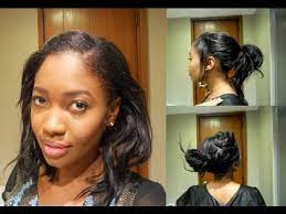 | brought to you by the experts at all things so, when it comes to styling your short relaxed hair with heat to get this sleek look, it's best you use a heat protectant to avoid heat damage. Easy Heatless Hairstyles Relaxed Hair Short Or Medium Youtube