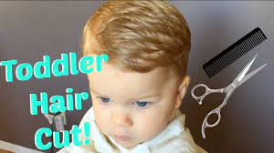 Trim the sides and comb the top with the fingers, swooping it on one side. How To Cut Toddler Boy Hair Youtube