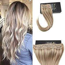 The only destination you need for blonde hair extensions, you'll find one of the widest ranges of blonde hair shades available here. Sunny Invisible Halo Wire Human Hair Extension Ash Blonde Highlights 18 613 For Sale Online