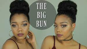 On the other hand, you can let it be as it is. How To Do A Big Bun On Natural Hair Youtube