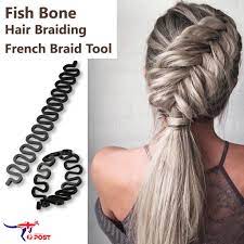 1 set x hair braid tool (4pcs). Fish Bone Hair Braiding French Braid Tool Roller Magic Twist Styling Bun Maker Ebay