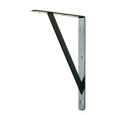 Picking out shelf brackets is both the best and worst part of putting up shelves: Everbilt 12 In X 8 In Black Heavy Duty Shelf Bracket 14337 Shelf Brackets Heavy Duty Shelf Brackets Bracket
