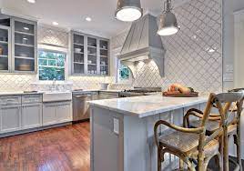 backsplash ideas for gray kitchen cabinets