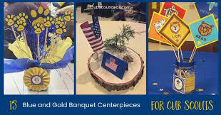 There are 290 blue gold banquet for sale on etsy, and they cost £13.18 on average. 15 Ideas For Awesome Blue Gold Centerpieces Cub Scout Ideas