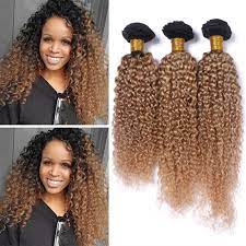 15 black and blonde hairstyles! Amazon Com Zara Hair Dark Roots Honey Blonde Bundles Ombre Brazilian Kinkys Curly Human Hair Weave 2 Tone 1b 27 Brown Blonde Ombre Hair Weft Extensions 300g Total 24 26 28 Inch Beauty