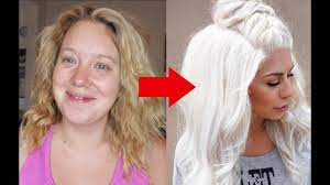 By design, hair bleach opens the hair cuticle which protects the hair shaft and swells the shaft to lighten or remove the color (aka melanin) that lies inside. From Yellow To White Hair In Under 10mins No Bleach No Damage Jade Madden Youtube