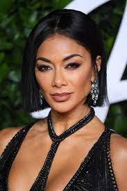 Nicole's oval face shape looks great with this striking â€˜do that gives her a sophisticated. Nicole Scherzinger Cut Her Hair Into A Blunt Bob Glamour Uk