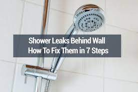 shower leaks behind wall: how to fix