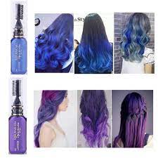 Blue hair does not naturally occur in human hair pigmentation, although the hair of some animals (such as dog coats) is described as blue. Hot 13 Colors Easy To Wear One Time Hair Color Cream Non Toxic Tempora F C Health And Beauty