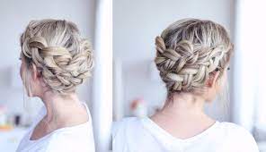 When it comes to updos, tresses of medium length can present a very pretty picture, if done right. Braided Crown Tutorial For Medium Length Hair Youtube