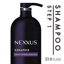 This system works to replenish the proteins damaged hair loses from heat styling, coloring and bleaching. Nexxus Keraphix Shampoo For Damaged Hair 33 8 Oz Keratin Black Rice Ebay