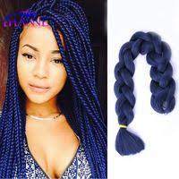 With hundreds of jumbo box braid hairstyles out there it's easy to find a style for you and it's such a beautiful way to wear your hair. Ali Hanne Hair Products Co Ltd Has All Kinds Of 1pack 9packs 20inch 95g Synthetic Soft Dreadlocks Brai Hair Styles Braid In Hair Extensions Braided Hairstyles