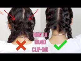 Want to know how to french braid bangs? How To French Braid Clip In Hair Extensions Youtube