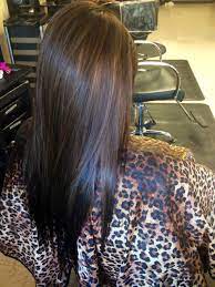 Black hair is most often mistaken as a solid color, but the undertones can range from blue to red. Black Underneath With Golden Brown And Carmel Highlights On Top Hair Styles Long Hair Styles Brunette Hair Color