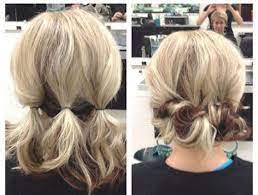 For girls with cropped locks, learning how to curl short hair will open up a whole new styling dimension. It May Seem Impossible To Get Your Short Locks Into Anything Other Than Your Classic Hair Down Do B Short Hair Styles Easy Short Hair Updo Medium Hair Styles