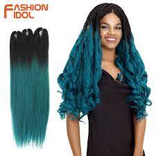 Everyone has to start somewhere, and when it comes to the world braiding, the three strand braid is the ultimate first step. Fashion Idol Jumbo Hair Synthetic Braiding Hair Ombre Blue Brown 65inch 150g Pc Crochet Braids Hair Extensions Soft Goddess Hair Aliexpress