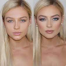 By making the proper color choices with makeup tips for blondes. Well She Was Pretty Amazing To Start With Wedding Day Makeup Bridesmaid Makeup Wedding Makeup Looks