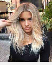 Do you want a thicker strand? Sophisticated Medium Blonde Hair Hair Styles Platinum Blonde Balayage Blonde Hair Looks